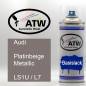 Preview: Audi, Platinbeige Metallic, LS1U / L7: 400ml Sprühdose, von ATW Autoteile West.